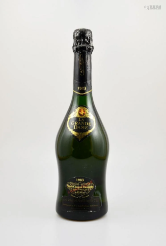 1 bottle 1983 Veuve Cliquot Ponsardin La Grande …