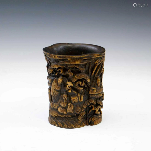 IMPORTANT, FINE CARVED CHENXIANG WOOD…