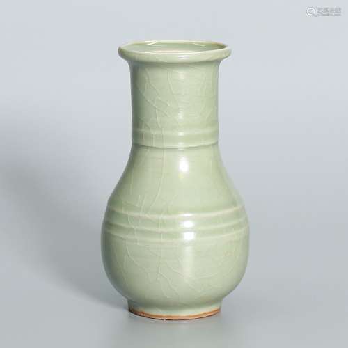 A Longquan Celadon Banded Vase