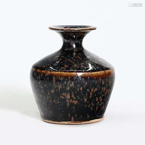 A Cizhou Type Russet Splashed Plum Vase