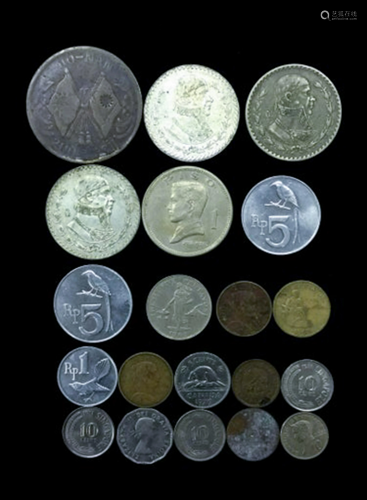 20 MIXED FOREIGN COINS