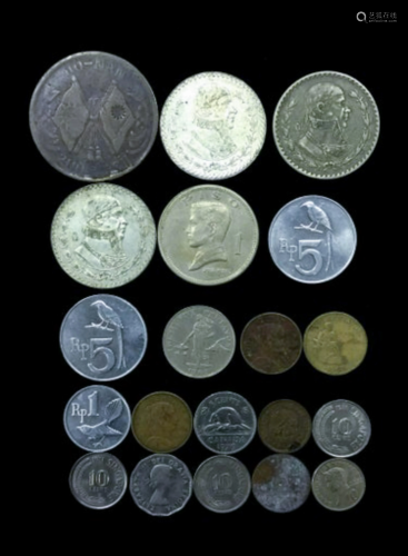 20 MIXED FOREIGN COINS