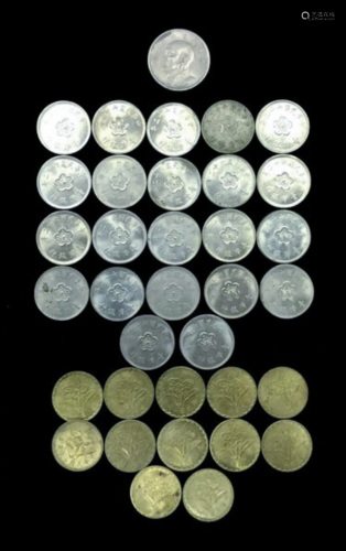 35 TAIWAN REPUBLIC 62 COINS