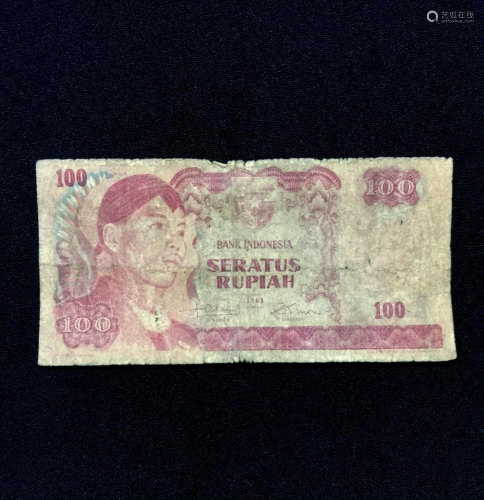 INDONESIA 100 RUPIAH BANKNOTE