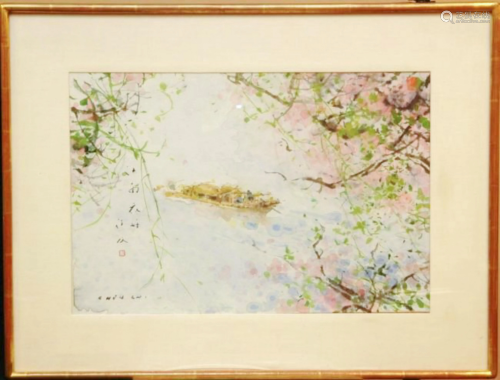 CHEN CHI SPRING TIME, WATER COLOR SIGNED…