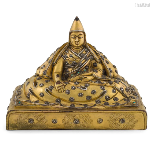 GILT BRONZE SHANGSHI BUDDHA OF NGA…