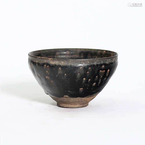 Jian Kiln Black Glazed Bowl with Rabbit Hair Pattern