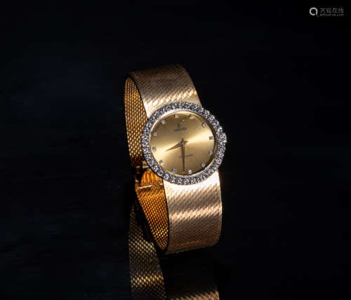 Vintage Concord Nine/Quartz 14K Yellow Gold Ladies Watch