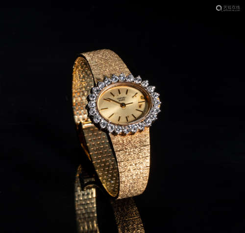 Concord Quartz Diamond 14K Yellow Gold Ladies Watch