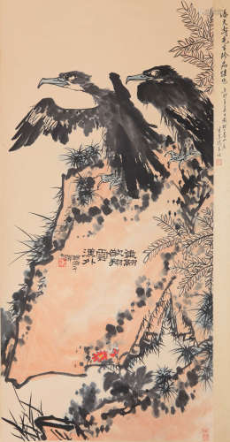 Pan Tianshou - Eagle Painting