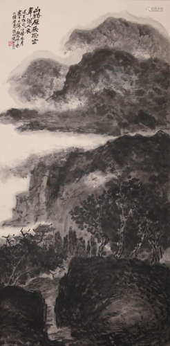 Zhu Qizhan - Mountain Scenery Shan Shui Painting