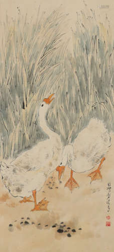 Xu Beihong - Goose Painting