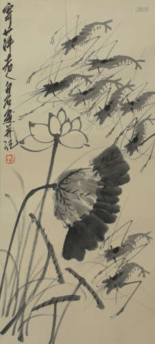 Qi Baishi - Shrimp Painting