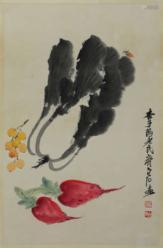 Qi Baishi - Vegetable Painting