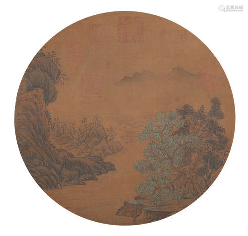 Yuan Dynasty-Anonymous Mountain Shan Shui Painting