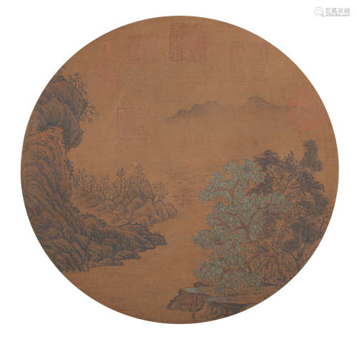Yuan Dynasty-Anonymous Mountain Shan Shui Painting