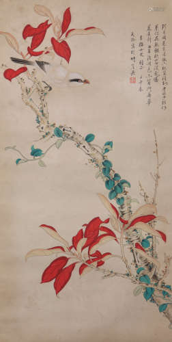 Soong Mei-Ling - Flower and Birds Painting