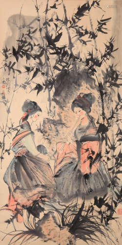 Cheng Shifa - Lady Painting