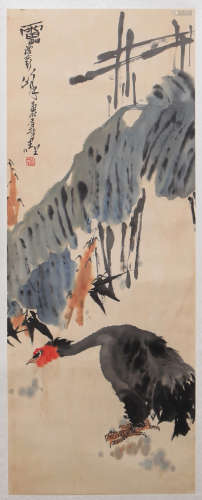 Pan Tianshou - Flower and Birds Painting