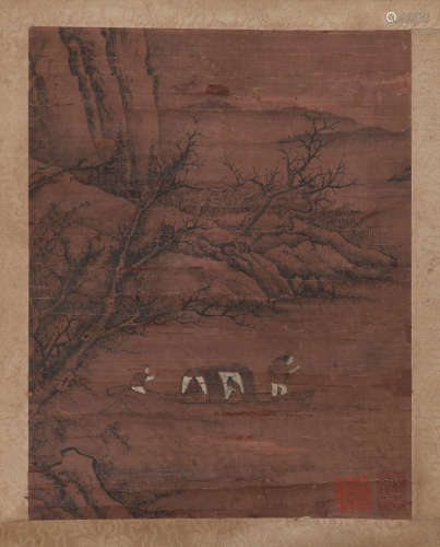 Anonymous - River Mountain Scenery Shan Shui Painting