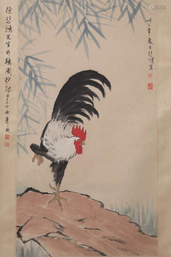 Xu Beihong - Chicken Painting