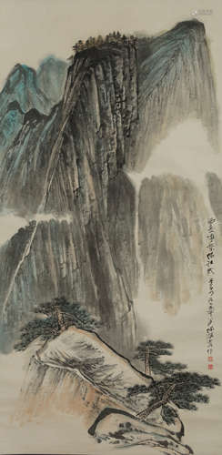 Haixia He - Mountain Scenery Shan Shui Painting