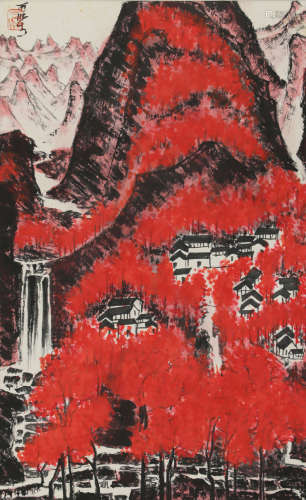 Li Keran - Red Mountaing Painting
