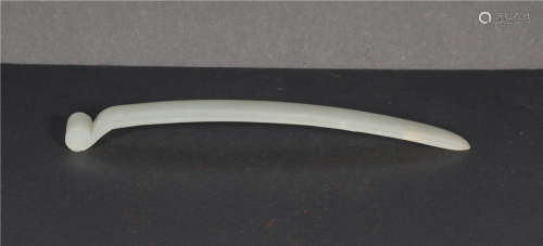 A White jade Hairpin Qing Dynasty