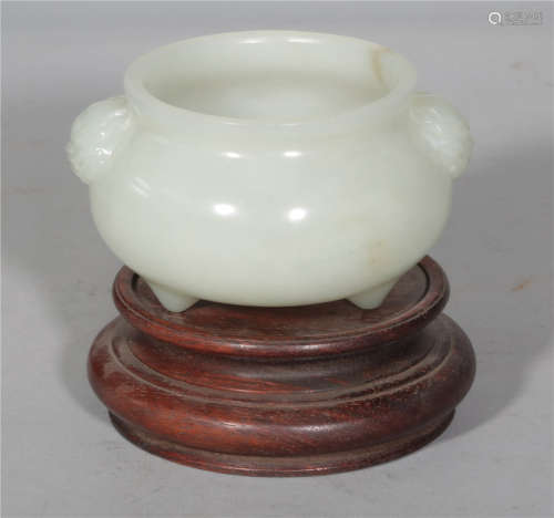 A White Jade Censer Qing Dynasty