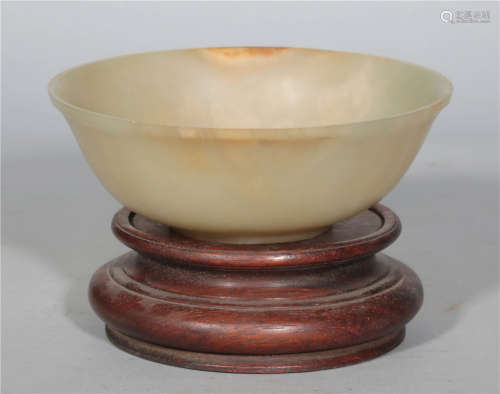 A White Jade Bowl Qing Dynasty