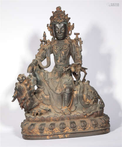 A Bronze Gilt Bodhisattva Song Dynasty