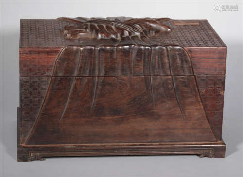 A Rosewood Literati Box Qing Dynasty