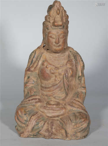 A Wooden Guanyin Qing Dynasty