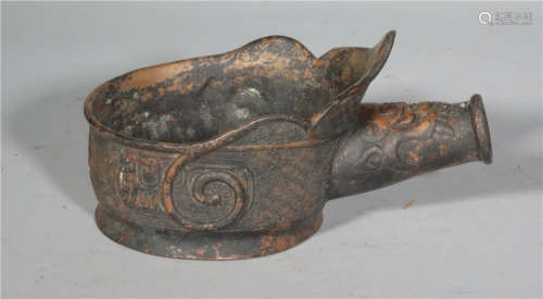 A Bronze Flatiron Ming Dynasty
