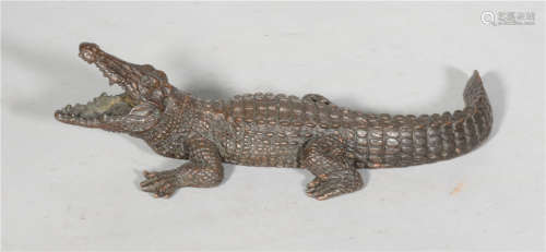 A Bronze Crocodile 19th Century