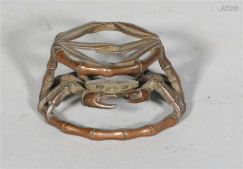 A Bronze Crab 19th Century