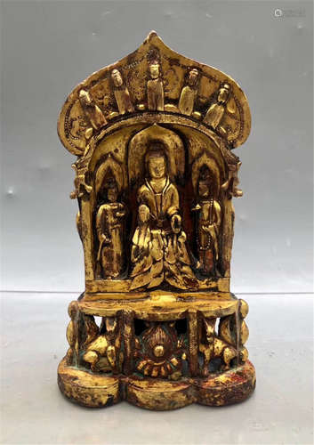 A Bronze Gilt Bodhisattva