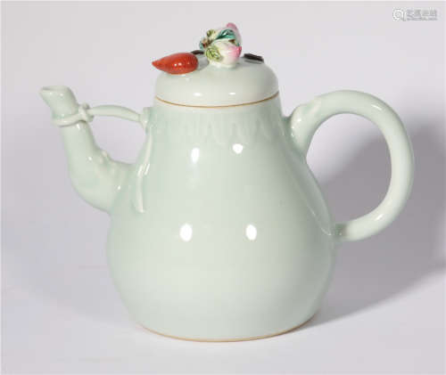 A Celadon Glazed Teapot Qianlong Period