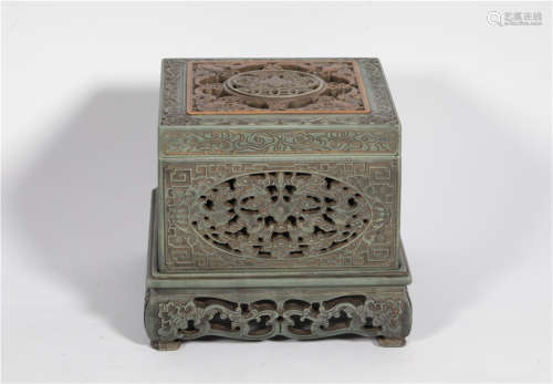 A Carved Ink-stone Qing Dynasty