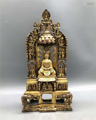 A Bronze Gilt Bodhisattva