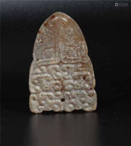 A Chicken Bone Jade Ornament