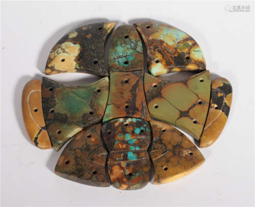 A Group of Turquoise Mask