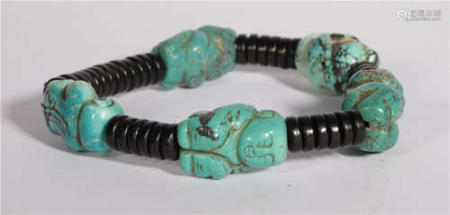 A Turquoise Beaded Bracelet
