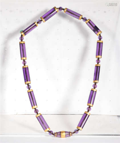 An Amethyst Necklace Warring State Period