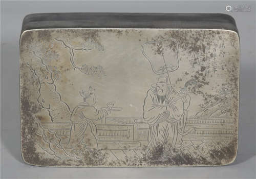 A Bronze Ink Box Qing Dynasty