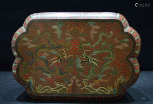 A Polychrome Gilt Box Kangxi Period