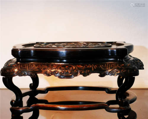 A Rosewood Stand Qing Dynasty