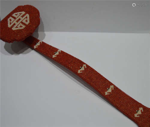 A Coral Ruyi Scepter Qing Dynasty