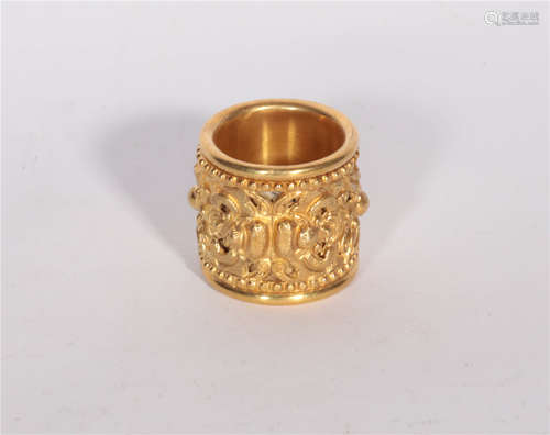 A Silver Gilt Ring