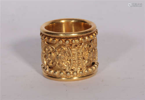 A Silver Gilt Ring